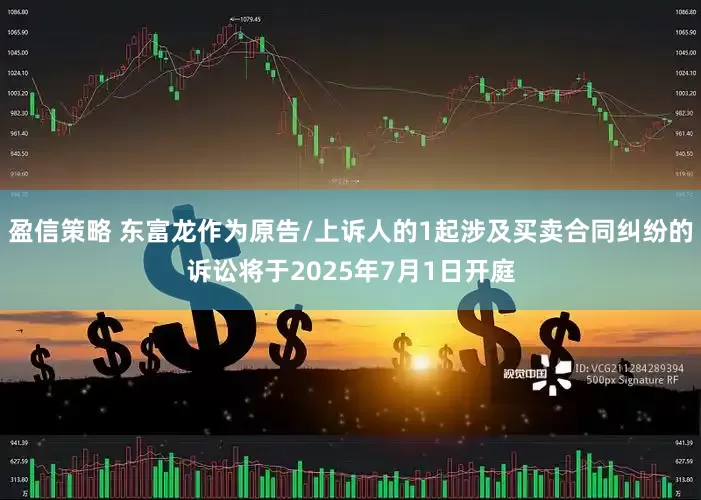 盈信策略 东富龙作为原告/上诉人的1起涉及买卖合同纠纷的诉讼将于2025年7月1日开庭