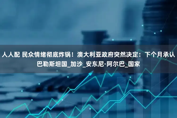 人人配 民众情绪彻底炸锅！澳大利亚政府突然决定：下个月承认巴勒斯坦国_加沙_安东尼·阿尔巴_国家